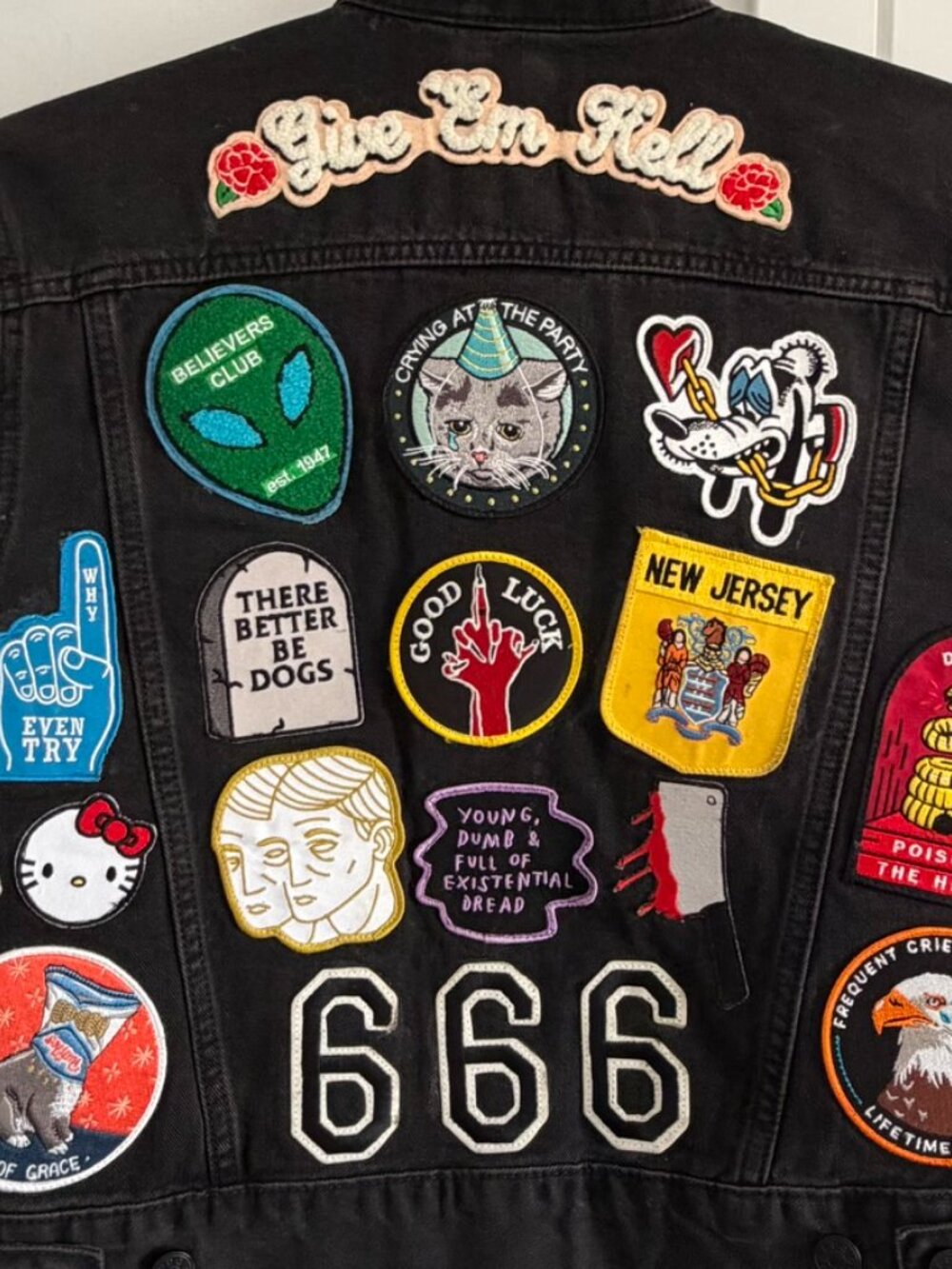 Custom Patchwork Jean Jacket - Picture 8 of 8